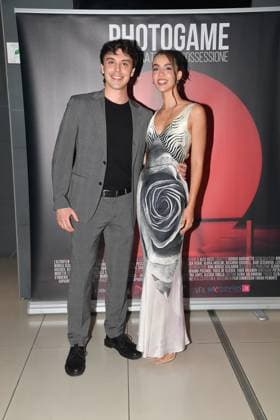 IPA89091903 - Rome, Cinema Adriano: Preview of the film Photogame: Self-Portrait of an Obsession. Pictured: Sebastiano Farci and Elisa Visari  Copyright: xVincenzoxLandix xVincenzoxLandix IPA89091903