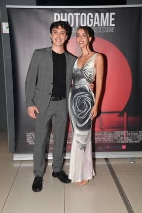 IPA89091904 - Rome, Cinema Adriano: Preview of the film Photogame: Self-Portrait of an Obsession. Pictured: Sebastiano Farci and Elisa Visari  Copyright: xVincenzoxLandix xVincenzoxLandix IPA89091904