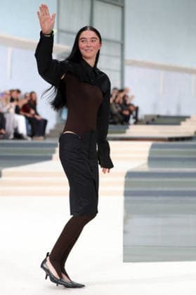 PFW - Julie Kegels Runway A model walks the runway during the Julie Kegels Womenswear Spring Summer 2027 show as part of Paris Fashion Week on September 28, 2026 in Paris, France. Photo by Alain-Gil Gonzalez ABACAPRESS.COM Paris France  Copyright: xGonzalezxAlain-Gil ABACAx