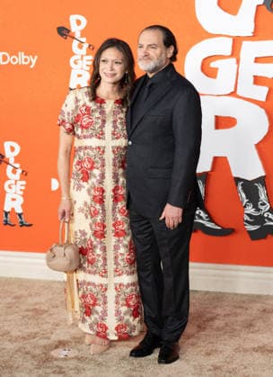 Los Angeles Premiere Of Warner Bros. Pictures Digger Mai-Linh Lofgren, left, and US actor Michael Stuchlbarg arrive on the red carpet premiere of Digger at the Directors Village in Westwood California on Sep. 28, 2026. Connor Terry ImageSPACE Westwood The Directors Village California United States Copyright: xConnorxTerry imageSPACEx