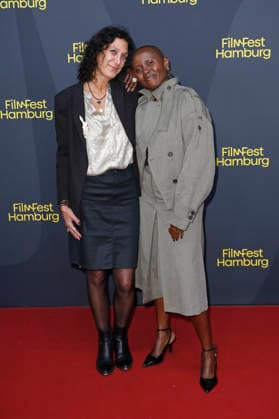 Emily Atef und Eliane Umuhire bei der Premiere des Kinofilms Call Me Queen auf dem 34. Filmfest Hamburg 2026 im Cinemaxx Dammtor. Hamburg, 28.09.2026