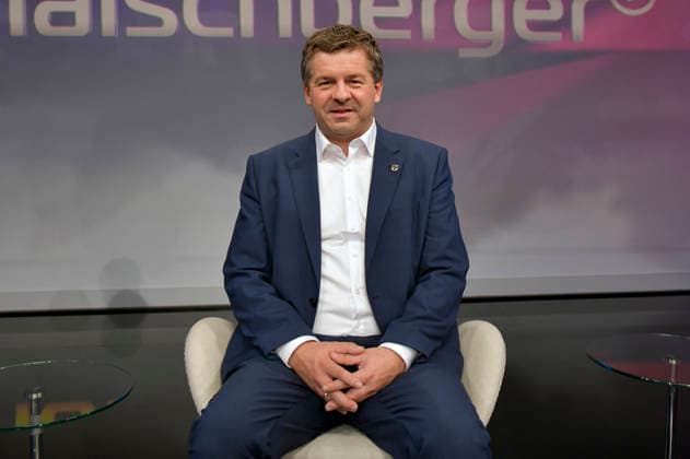 Sven Schulze in der ARD-Talkshow maischberger im Studio Berlin Adlershof. Berlin, 28.09.2026