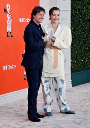 Cast members Tom Cruise and Emma D Arcy attend the premiere of the dramatic dark comedy motion picture Digger at the Director s Village in the Westwood section of Los Angeles on Monday, September 28, 2026. Storyline: The most powerful man in the world embarks on a frantic mission to prove he is humanity s savior before the disaster he s unleashed destroys everything.  LAP2026092804 JIMxRUYMEN