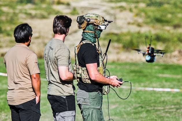 An experimental exercise Drone Shield 2026 took place at Brezina military grounds, Vyskov, Czech republic, on September 29, 2026. (CTKxPhoto PatrikxUhlir) CTKPhotoP2026092902979  CTKPhotoP2026092902979