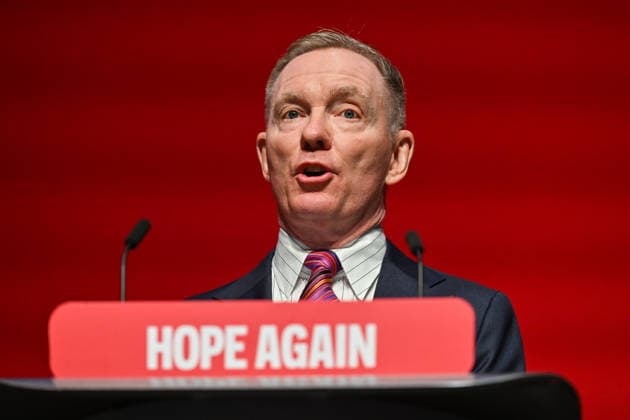 September 29, 2026, Liverpool, England, United Kingdom: Secretary of State for Northern Ireland Chris Bryant gives a speech on the third day of the Labour Party Conference. Liverpool United Kingdom  - ZUMAs371 20260929_zip_s371_006 Copyright: xWiktorxSzymanowiczx