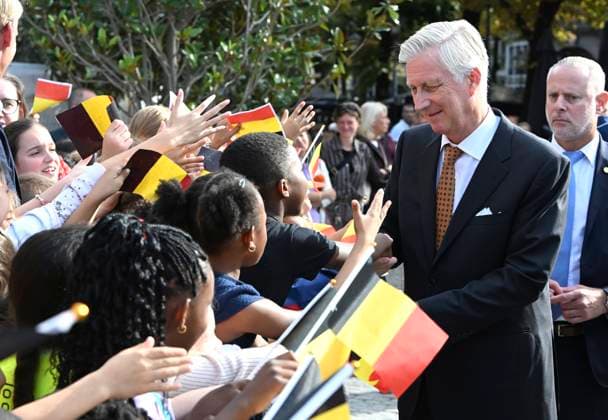 Royal Visit To The Province Of Liege LIÈGE, BELGIUM - SEPTEMBER 29: King Philippe and Queen Mathilde are visiting the province of Liège. The King and Queen will proceed to Place Saint-Lambert (Espace Tivoli) in Liège, where they will meet with local residents. September 29, 2026 in Liège, Belgium, 29 09 2026 Liège Belgium  Copyright: xBertxVanxDenxBrouckex