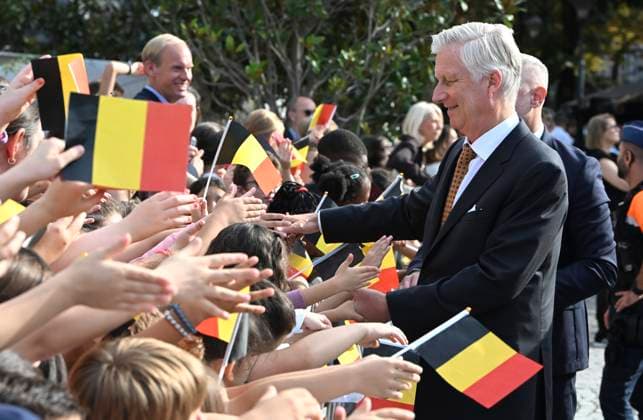 Royal Visit To The Province Of Liege LIÈGE, BELGIUM - SEPTEMBER 29: King Philippe and Queen Mathilde are visiting the province of Liège. The King and Queen will proceed to Place Saint-Lambert (Espace Tivoli) in Liège, where they will meet with local residents. September 29, 2026 in Liège, Belgium, 29 09 2026 Liège Belgium  Copyright: xBertxVanxDenxBrouckex