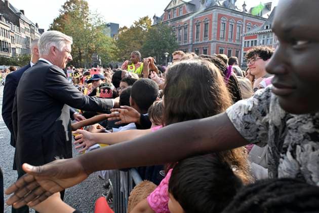 Royal Visit To The Province Of Liege LIÈGE, BELGIUM - SEPTEMBER 29: King Philippe and Queen Mathilde are visiting the province of Liège. The King and Queen will proceed to Place Saint-Lambert (Espace Tivoli) in Liège, where they will meet with local residents. September 29, 2026 in Liège, Belgium, 29 09 2026 Liège Belgium  Copyright: xBertxVanxDenxBrouckex