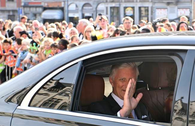 Royal Visit To The Province Of Liege LIÈGE, BELGIUM - SEPTEMBER 29: King Philippe and Queen Mathilde are visiting the province of Liège. The King and Queen will proceed to Place Saint-Lambert (Espace Tivoli) in Liège, where they will meet with local residents. September 29, 2026 in Liège, Belgium, 29 09 2026 Liège Belgium  Copyright: xBertxVanxDenxBrouckex
