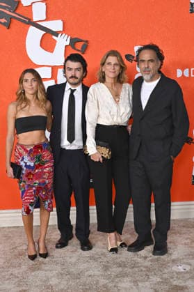 Maria Eladia Inarritu, Eliseo Inarritu, Maria Eladia Hagerman und Alejandro Gonzalez Inarritu bei der Premiere des Kinofilms Digger im Directors Village. Los Angeles, 28.09.2026