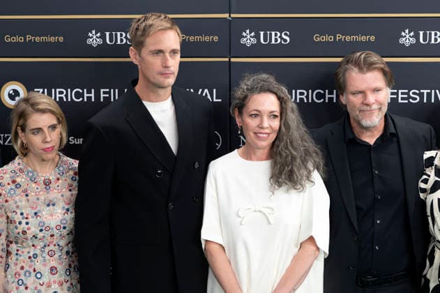 Alexander Skarsgard und Olivia Colman mit Gästen bei der Premiere des Kinofilms Wicker auf dem 22. Zurich Film Festival im Kongresshaus. Zürich, 28.09.2026