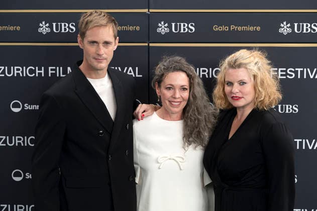 Alexander Skarsgard, Olivia Colman und Reta Guetg bei der Premiere des Kinofilms Wicker auf dem 22. Zurich Film Festival im Kongresshaus. Zürich, 28.09.2026