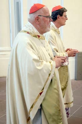 Reinhard Kardinal Marx und Rainer Maria Kardinal Woelki beim Eröffnungsgottesdienst der Herbst-Vollversammlung der Deutschen Bischofskonferenz im Dom zu Fulda. Fulda, 28.09.2026