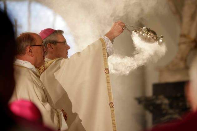 Heiner Wilmer beim Eröffnungsgottesdienst der Herbst-Vollversammlung der Deutschen Bischofskonferenz im Dom zu Fulda. Fulda, 28.09.2026