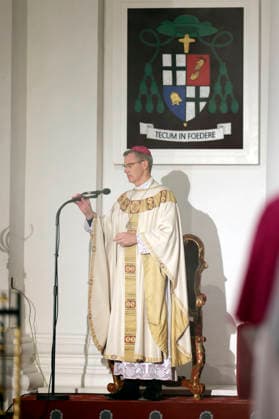 Heiner Wilmer beim Eröffnungsgottesdienst der Herbst-Vollversammlung der Deutschen Bischofskonferenz im Dom zu Fulda. Fulda, 28.09.2026