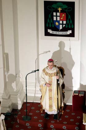 Heiner Wilmer beim Eröffnungsgottesdienst der Herbst-Vollversammlung der Deutschen Bischofskonferenz im Dom zu Fulda. Fulda, 28.09.2026