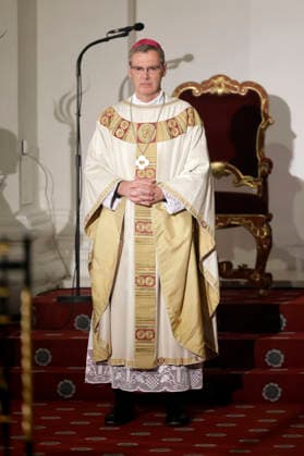Heiner Wilmer beim Eröffnungsgottesdienst der Herbst-Vollversammlung der Deutschen Bischofskonferenz im Dom zu Fulda. Fulda, 28.09.2026