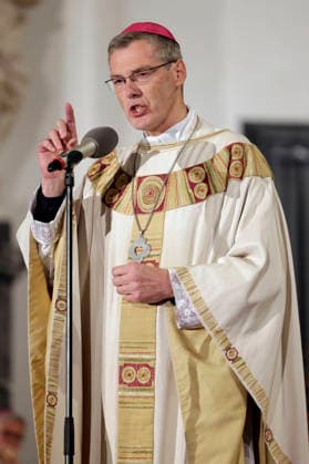 Heiner Wilmer beim Eröffnungsgottesdienst der Herbst-Vollversammlung der Deutschen Bischofskonferenz im Dom zu Fulda. Fulda, 28.09.2026