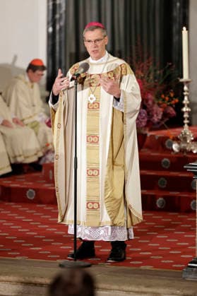 Heiner Wilmer beim Eröffnungsgottesdienst der Herbst-Vollversammlung der Deutschen Bischofskonferenz im Dom zu Fulda. Fulda, 28.09.2026