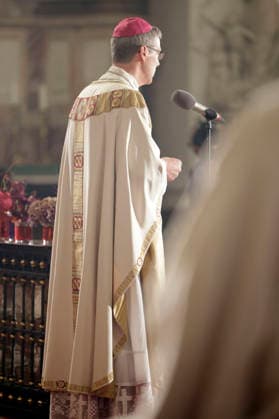 Heiner Wilmer beim Eröffnungsgottesdienst der Herbst-Vollversammlung der Deutschen Bischofskonferenz im Dom zu Fulda. Fulda, 28.09.2026