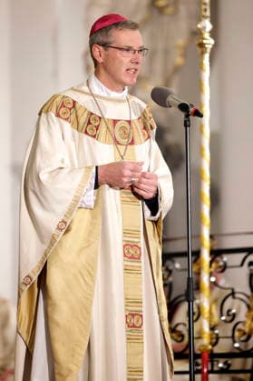 Heiner Wilmer beim Eröffnungsgottesdienst der Herbst-Vollversammlung der Deutschen Bischofskonferenz im Dom zu Fulda. Fulda, 28.09.2026