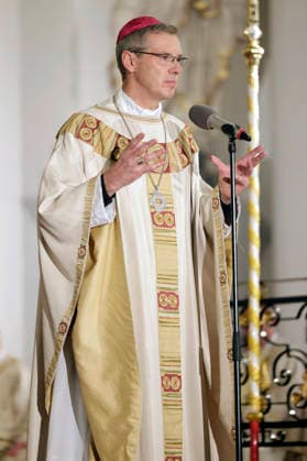 Heiner Wilmer beim Eröffnungsgottesdienst der Herbst-Vollversammlung der Deutschen Bischofskonferenz im Dom zu Fulda. Fulda, 28.09.2026