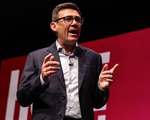 Labour Party Annual Conference Day Three Andy Burnham MP, Prime Minister of the United Kingdom during his speech at the Labour Party Annual Conference Day Three at Convention Centre, Liverpool, United Kingdom on 29 September 2026 (Photo by Mark Cosgrove News Images) Liverpool Convention Centre Merseyside United Kingdom Copyright: xMarkxCosgrove NewsxImagesx