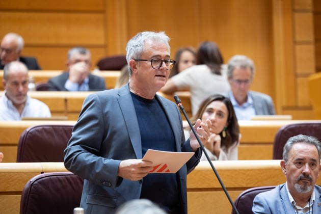 The Senate plenary session debates a motion on Democratic Memory, with the housing crisis as the underlying issue. ERC Senator Jordi Gaseni Blanch speaks during a plenary session in the Senate on September 29, 2026, in Madrid, Spain. The opposition will debate a motion on the Democratic Memory Act and a proposal to establish a commission on Ceuta. In addition, various committees will examine initiatives regarding workplace inclusion for people with disabilities, Sahrawi nationality, and the ban on conversion therapy. SEPTEMBER 29, 2026 Jesús Hellí Madrid, Madrid, Spain  Copyright: xJesusxHellinx 7808544
