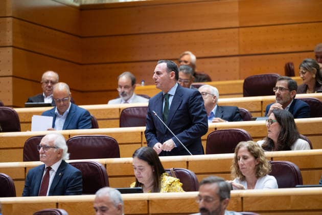 The Senate plenary session debates a motion on Democratic Memory against the backdrop of the housing crisis. Vox Senator Javier Valentín Alonso speaks during a plenary session in the Senate on September 29, 2026, in Madrid, Spain. The opposition will debate a motion on the Democratic Memory Act and a proposal to establish a commission on Ceuta. In addition, various committees will examine initiatives regarding workplace inclusion for people with disabilities, Sahrawi nationality, and the ban on conversion therapy. SEPTEMBER 29, 2026 Jesús Hellí Madrid, Madrid, Spain  Copyright: xJesusxHellinx 7808546
