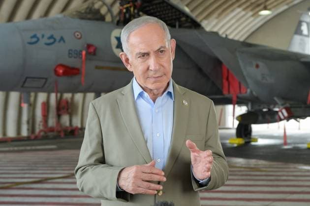 September 29, 2026, Tel Nof, Israel: TEL NOF, ISRAEL, SEPTEMBER 29, 2026: Israeli Prime Minister Benjamin Netanyahu speaks to Israeli Air Force pilots and ground crews during a visit to Tel Nof Air Base. Netanyahu said Israel had indications that its enemies could attempt an attack ahead of the upcoming election and warned that Israel would respond to threats Ã¢â‚¬oeanywhere, at any time.Ã¢â‚¬Â He did not identify who might carry out such an attack or provide details about the intelligence behind the warning. Tel Nof Israel  - ZUMAq101 20260929_zna_q101_084 Copyright: xJnaxEditorx