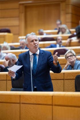 The Senate plenary session debates a motion on Democratic Memory, with the housing crisis as the underlying issue. The Minister of Territorial Policy and Democratic Memory, Ángel Víctor Torres, speaks during a plenary session in the Senate on September 29, 2026, in Madrid, Spain. The opposition will debate a motion on the Democratic Memory Act and a proposal to establish a commission on Ceuta. In addition, various committees will examine initiatives on workplace inclusion for people with disabilities, Sahrawi nationality, and the ban on conversion therapy. SEPTEMBER 29, 2026 SENATE POLITICAL MINISTERS Jesús Hellí Madrid Madrid, Spain  Copyright: xJesusxHellinx 7808671