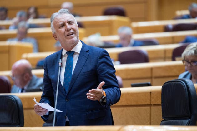 The Senate plenary session debates a motion on Democratic Memory, with the housing crisis as the underlying issue. The Minister of Territorial Policy and Democratic Memory, Ángel Víctor Torres, speaks during a plenary session in the Senate on September 29, 2026, in Madrid, Spain. The opposition will debate a motion on the Democratic Memory Act and a proposal to establish a commission on Ceuta. In addition, various committees will examine initiatives on workplace inclusion for people with disabilities, Sahrawi nationality, and the ban on conversion therapy. SEPTEMBER 29, 2026 SENATE POLITICAL MINISTERS Jesús Hellí Madrid Madrid, Spain  Copyright: xJesusxHellinx 7808672