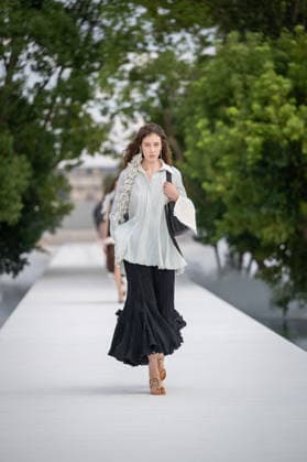 PFW - Dior Runway A model walks the runway during the Christian Dior Womenswear Spring Summer 2027 show as part of Paris Fashion Week on September 29, 2026 in Paris, France. Photo by Alexis Jumeau ABACAPRESS.COM Paris France  Copyright: xJumeauxAlexis ABACAx