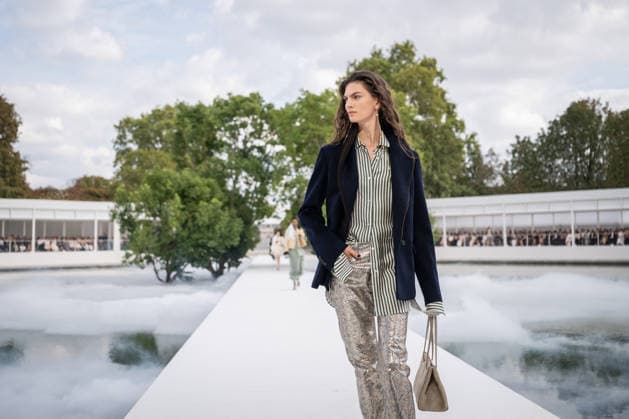PFW - Dior Runway A model walks the runway during the Christian Dior Womenswear Spring Summer 2027 show as part of Paris Fashion Week on September 29, 2026 in Paris, France. Photo by Alexis Jumeau ABACAPRESS.COM Paris France  Copyright: xJumeauxAlexis ABACAx