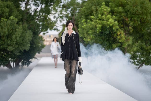 PFW - Dior Runway A model walks the runway during the Christian Dior Womenswear Spring Summer 2027 show as part of Paris Fashion Week on September 29, 2026 in Paris, France. Photo by Alexis Jumeau ABACAPRESS.COM Paris France  Copyright: xJumeauxAlexis ABACAx