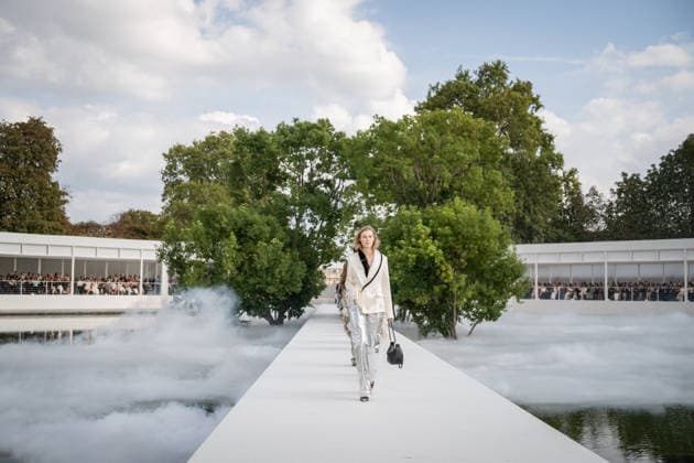 PFW - Dior Runway A model walks the runway during the Christian Dior Womenswear Spring Summer 2027 show as part of Paris Fashion Week on September 29, 2026 in Paris, France. Photo by Alexis Jumeau ABACAPRESS.COM Paris France  Copyright: xJumeauxAlexis ABACAx