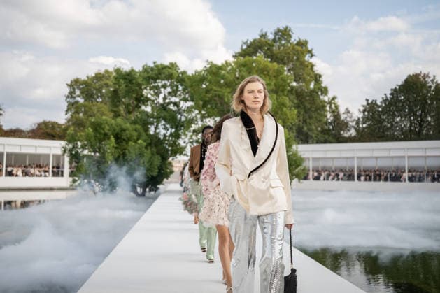 PFW - Dior Runway A model walks the runway during the Christian Dior Womenswear Spring Summer 2027 show as part of Paris Fashion Week on September 29, 2026 in Paris, France. Photo by Alexis Jumeau ABACAPRESS.COM Paris France  Copyright: xJumeauxAlexis ABACAx