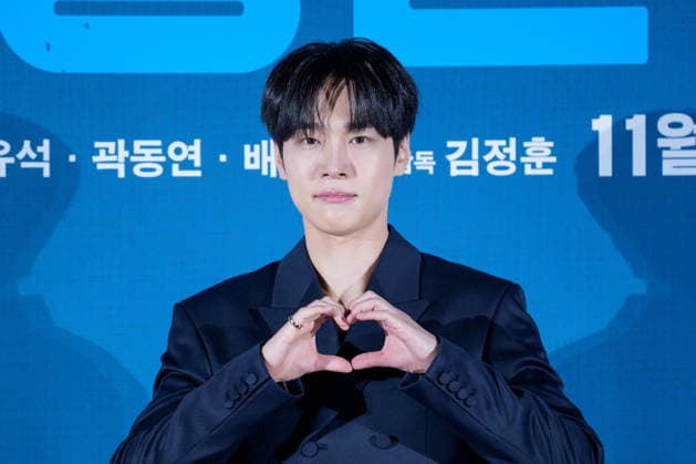 Final Interview film press conference SEOUL, SOUTH KOREA, SEPTEMBER 29: South Korean actor Kang You-seok poses for photographs during Final Interview film press conference at the Lotte Cinema in Seoul, South Korea, on September 29, 2026. Seoul the Lotte Cinema South Korea 8288_287762 Copyright: xStevexChoxKyewoongx