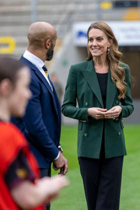 . 29 09 2026. Leeds, United Kingdom. Prince William and Kate Middleton, the Prince and Princess of Wales , during a visit to the Leeds Rhinos rugby team in Leeds, United Kingdom.  xPoolx xi-Imagesx IIM-27031-0022