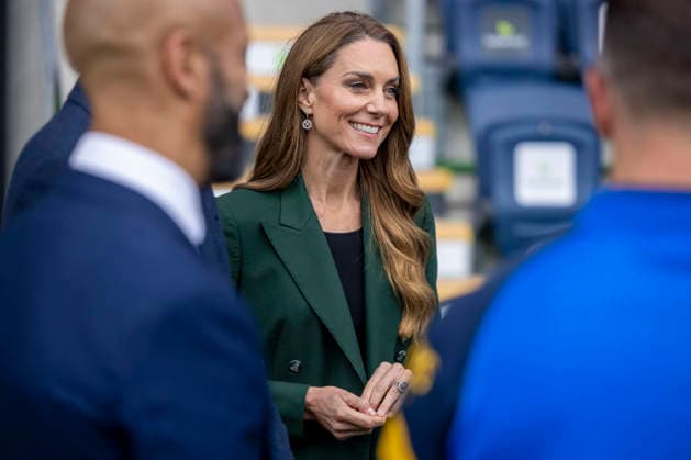 . 29 09 2026. Leeds, United Kingdom. Prince William and Kate Middleton, the Prince and Princess of Wales , during a visit to the Leeds Rhinos rugby team in Leeds, United Kingdom.  xPoolx xi-Imagesx IIM-27031-0023