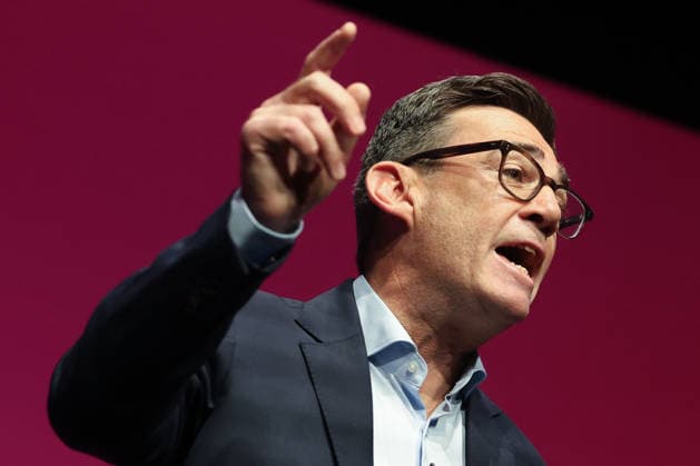 September 29, 2026, Liverpool, Engalnd, United Kingdom: UK Prime Minister Andy Burnham delivers his keynote speech during the Labour Party Annual Conference at Liverpool Experience Campus in Liverpool, England. Liverpool United Kingdom  - ZUMAa279 20260929_zsp_a279_038 Copyright: xZeynepxDemirxAslimx