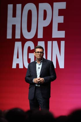 September 29, 2026, Liverpool, Engalnd, United Kingdom: UK Prime Minister Andy Burnham delivers his keynote speech during the Labour Party Annual Conference at Liverpool Experience Campus in Liverpool, England. Liverpool United Kingdom  - ZUMAa279 20260929_zsp_a279_062 Copyright: xZeynepxDemirxAslimx