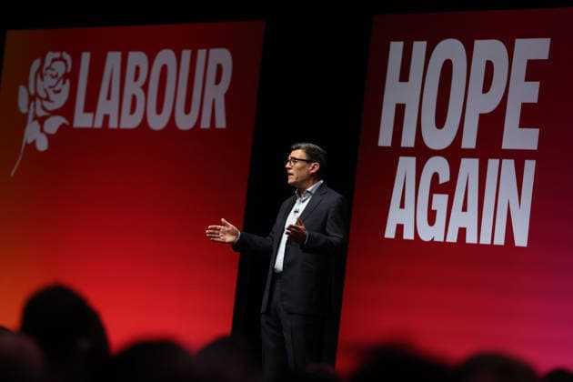 September 29, 2026, Liverpool, Engalnd, United Kingdom: UK Prime Minister Andy Burnham delivers his keynote speech during the Labour Party Annual Conference at Liverpool Experience Campus in Liverpool, England. Liverpool United Kingdom  - ZUMAa279 20260929_zsp_a279_063 Copyright: xZeynepxDemirxAslimx