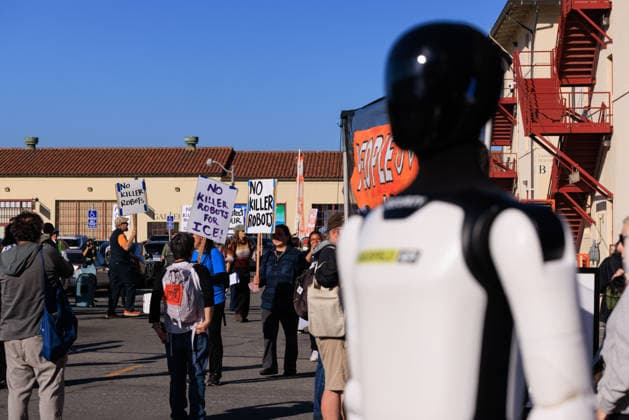 OpenAI DevDay Demonstration in San Francisco SAN FRANCISCO, UNITED STATES - SEPTEMBER 29: Demonstrators gather outside OpenAI DevDay at Fort Mason to call on OpenAI and its CEO Sam Altman to end contracts with the U.S. Military and Immigration and Customs Enforcement, in San Francisco, United States on September 29, 2026. Nikolas Liepins Anadolu San Francisco United States. Editorial use only. Please get in touch for any other usage.  Copyright: x2026xAnadoluxNikolasxLiepinsx