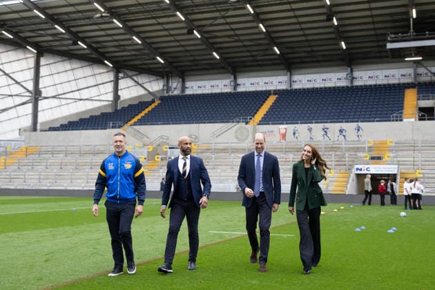 The Prince and Princess of Wales visit Leeds Rhinos The Prince and Princess of Wales visit Leeds Rhinos rugby team and learn how the club and the Leeds Rhinos Foundation are changing lives through the power of sport, at AMT Headingley Stadium, Leeds, Yorkshire, UK, on the 29th September 2026. Picture by James Glossop WPA-Pool Leeds AMT Headingley Stadium Yorkshire UK  WHA-0831