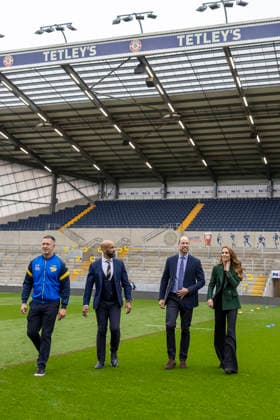 The Prince and Princess of Wales visit Leeds Rhinos The Prince and Princess of Wales visit Leeds Rhinos rugby team and learn how the club and the Leeds Rhinos Foundation are changing lives through the power of sport, at AMT Headingley Stadium, Leeds, Yorkshire, UK, on the 29th September 2026. Picture by James Glossop WPA-Pool Leeds AMT Headingley Stadium Yorkshire UK  WHA-0831