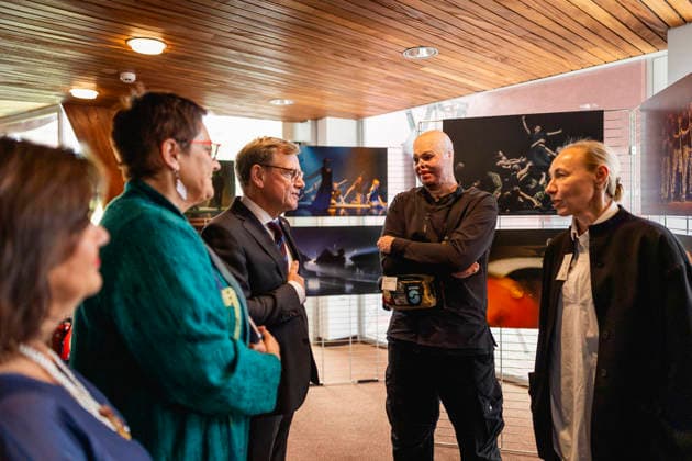 Johann Wadephul (CDU), Bundesaussenminister, spricht mit ukrainischen Veteranen im Rahmen eines Besuchs beim Europarat in Strassburg, 29.09.2026. Fotografiert im Auftrag des Auswaertigen Amtes Strassburg Frankreich Copyright: xJulianexSonntagx