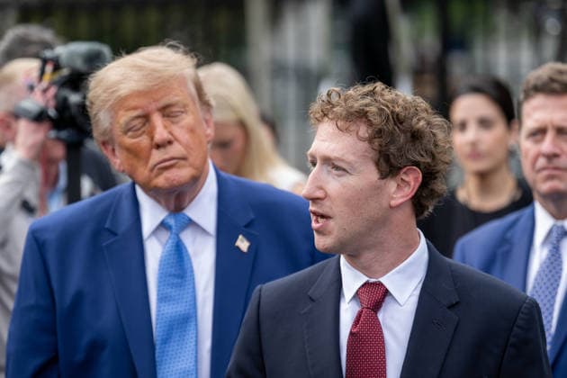 September 29, 2026, Washington, District Of Coulmbia, United States: MARK ZUCKERBERG speaks during a surprise gaggle with President DONALD TRUMP and technology executives at the White House. Washington United States - ZUMAk206 20260929_znp_k206_024 Copyright: xMattxKaminskyx