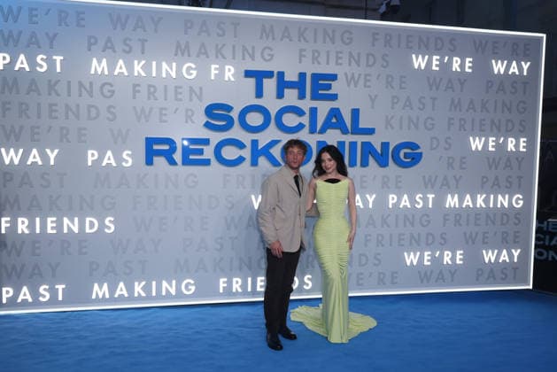 29 09 26 (L-R) Aaron Sorkin, Mikey Madison and Jeremy Allen White attends The Social Reckoning Gala Screening at Curzon Mayfair on September 29, 2026 in London, England. 29 09 26 The Social Reckoning Gala Screening at Curzon Mayfair on September 29, 2026 in London, England., Credit:Roger Alarcon Avalon United Kingdom, London  Copyright: xRogerxAlarconx xAvalonx 1139268850