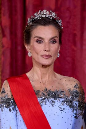 September 29, 2026, Madrid, Madrid, Spain: KING FELIPE VI of Spain and QUEEN LETIZIA of Spain receive the President of the French Republic, EMMANUEL MACRON, and First Lady BRIGITTE MACRON for an official dinner Madrid Spain - ZUMAc260 20260929_zep_c260_075 Copyright: xMikexChicorrox